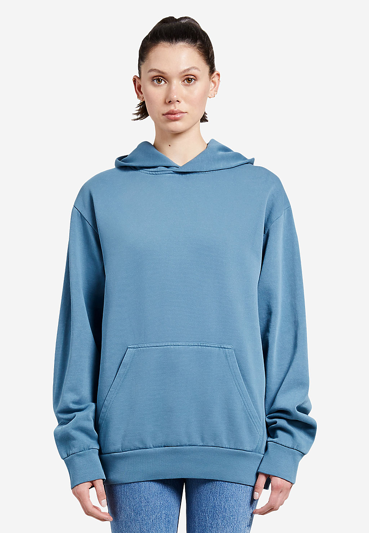 Plush hoodie blue hoodie women's winter new INS fashion American
