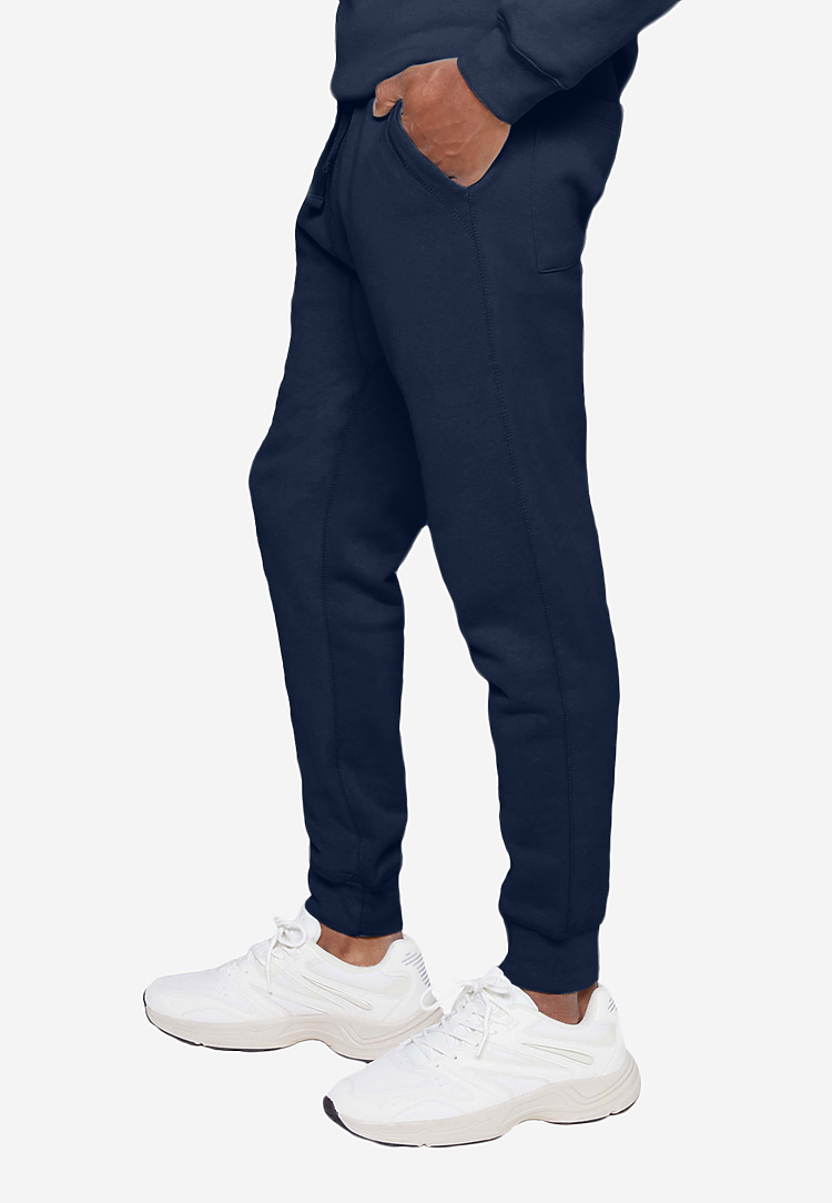 Navy fleece joggers on sale