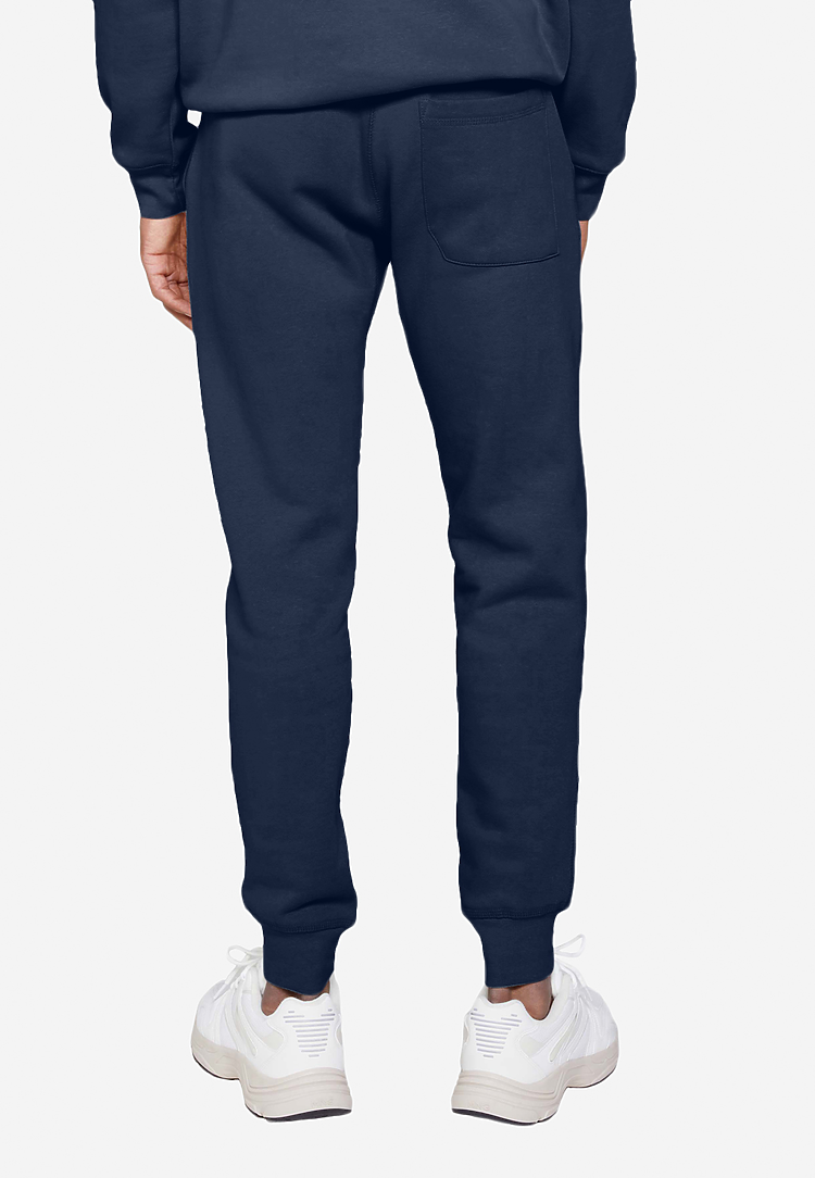 Navy fleece joggers online